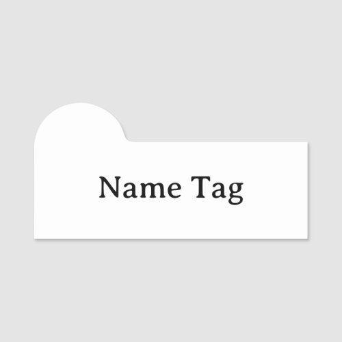 Simple Professional 3"X1.5" Shaped Badge
