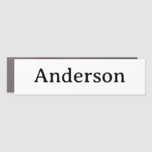 Simple Professional 3" X 11" Traditional Bumper Car Magnet