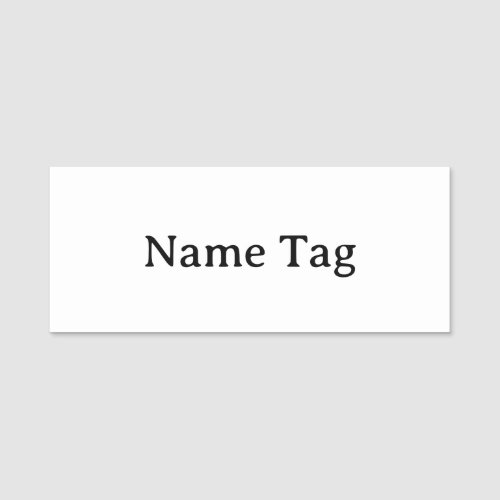 Simple Professional 3" X 1.25" Squared Classic  Name Tag