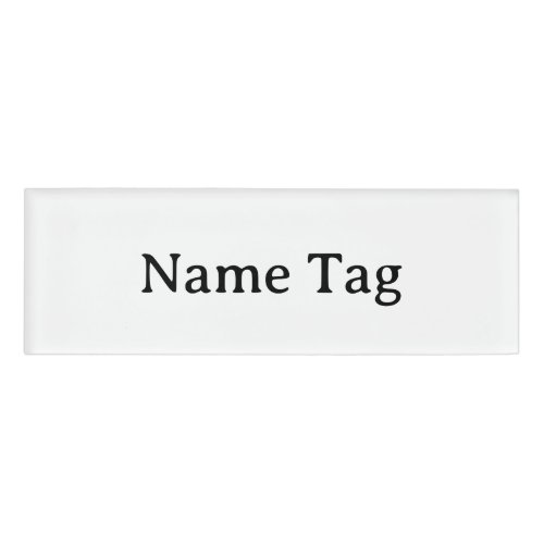 Simple Professional 3" x 1" Name Tag