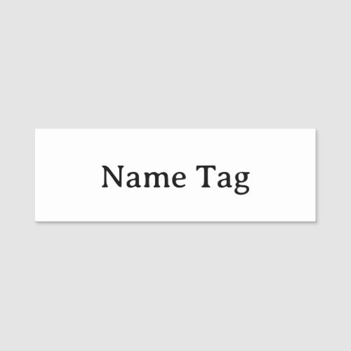 Simple Professional 3" X 1" Squared Classic  Name Tag