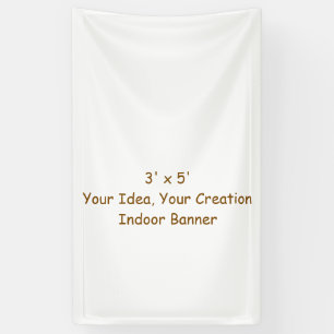 Simple Professional 3' x 5' Indoor Banner