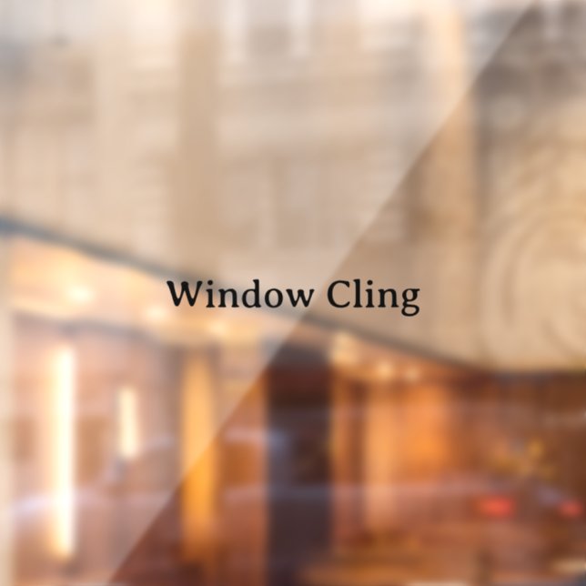 Simple Professional 52" x 72" Rectangle Window Cling (Sheet 2)