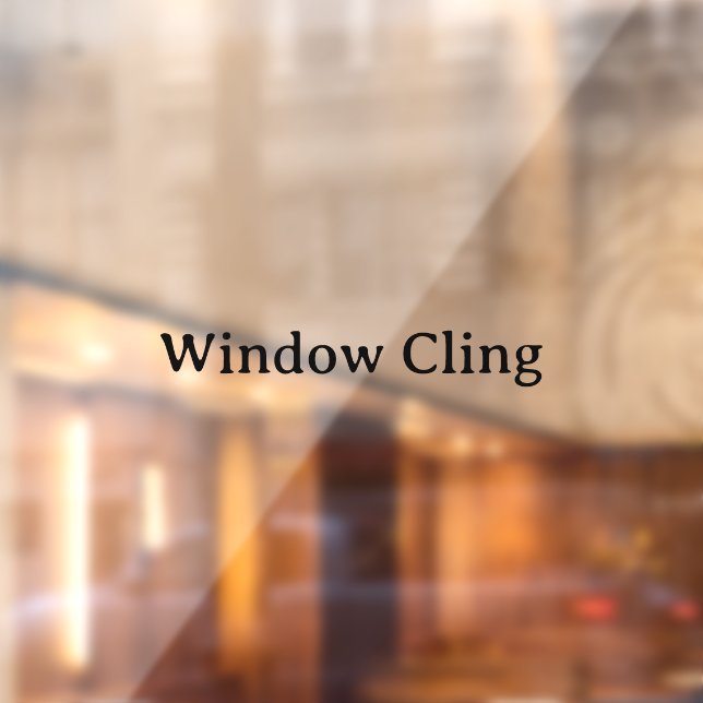 Simple Professional 5" x 5" Rectangle Window Cling (Sheet 2)