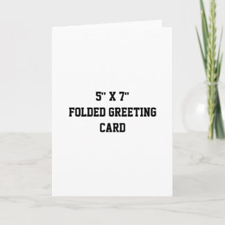 Simple Professional 5" x 7" Folded Greeting Card