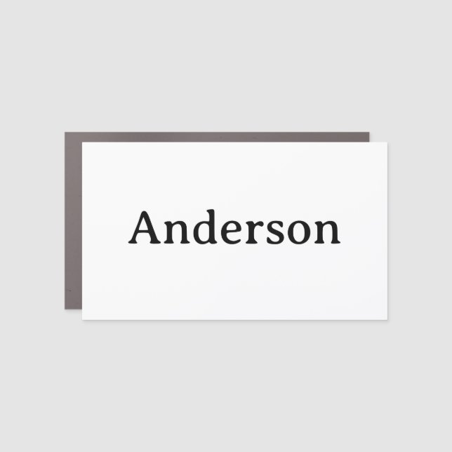 Simple Professional 7" X 12" Rectangle Normal Car Magnet (Front)