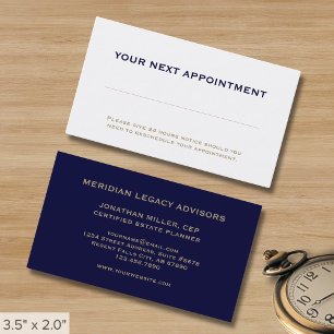 Simple Professional Appointment Card