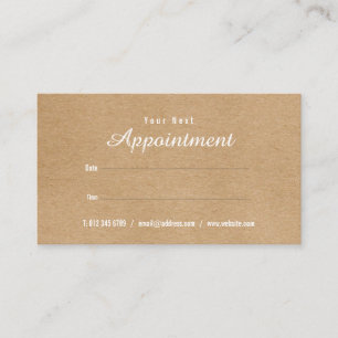 Simple Professional Appointment Reminder Card