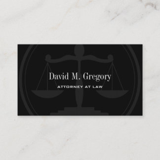 Simple Professional Attorney Lawyer Law Firm Business Card