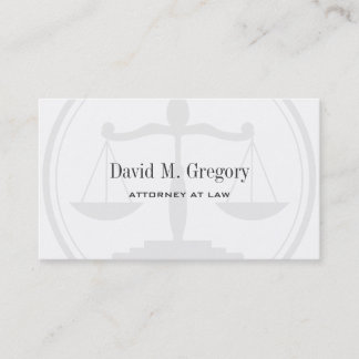 Simple Professional Attorney Lawyer Law Firm Business Card