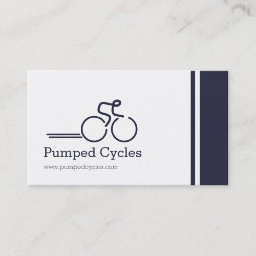 Simple professional bicycle business cards