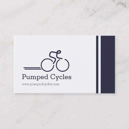 Customizable Simple professional bicycle business cards