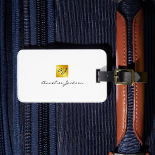 Simple Professional Branding Business Luggage Tag