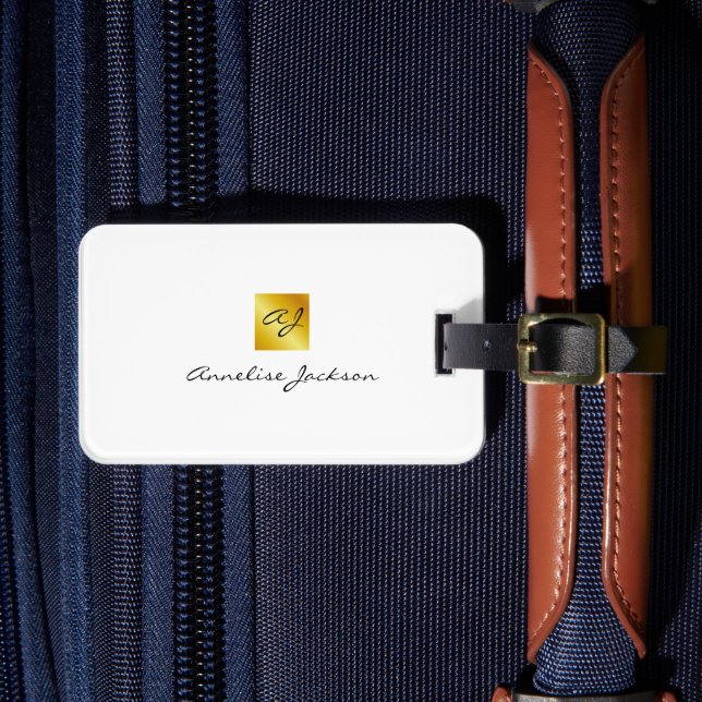 Simple Professional Branding Business Luggage Tag (Front Insitu 4)