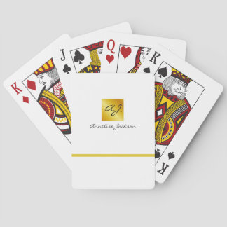 Simple Professional Branding Business Poker Cards