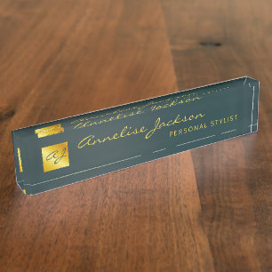 Simple Professional Branding Logo Desk Name Plate