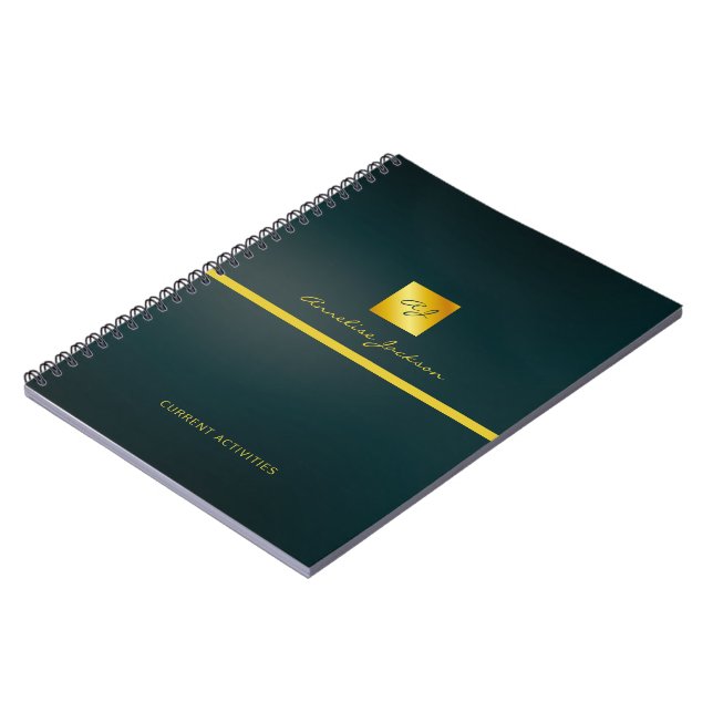 Simple Professional Branding Logo Notebook (Left Side)