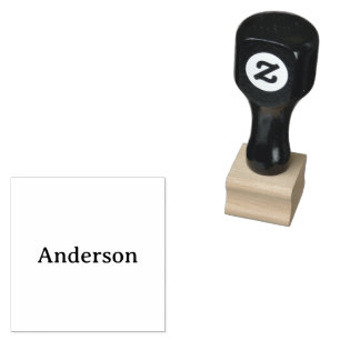 Simple Professional Business 1" x 1" Rubber Stamp