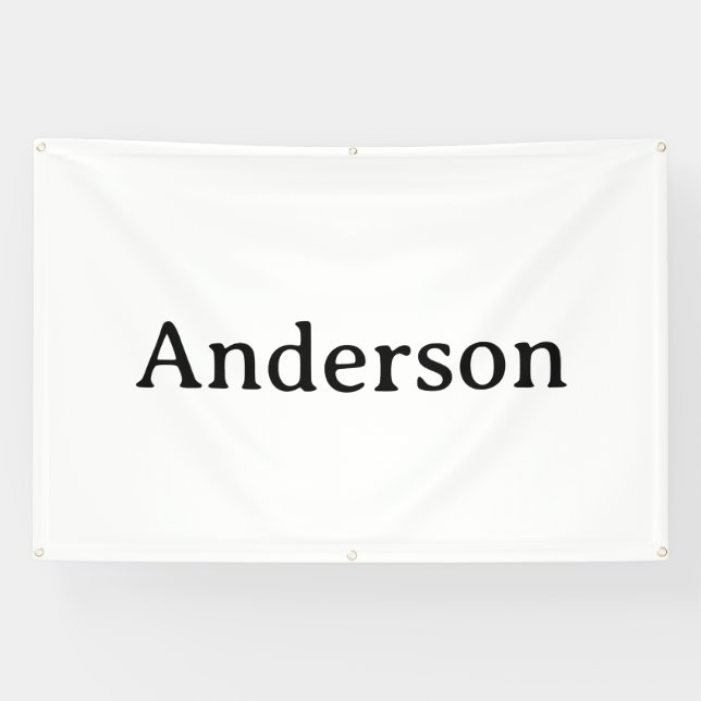 Simple Professional Business 4' x 6' Outdoor  Banner (Horizontal)