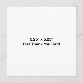 Simple Professional Business 5.25" x 5.25" Flat Thank You Card