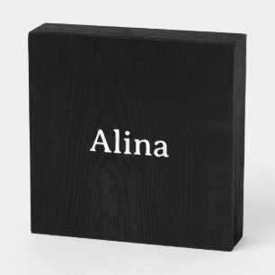 Simple Professional Business 6" X 6" Wooden Box Sign