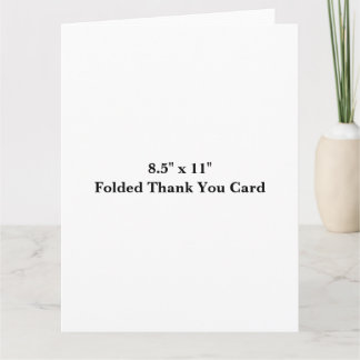 Simple Professional Business 8.5" x 11" Folded Thank You Card