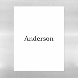 Simple Professional Business 8.5" x 11" Letter Magnetic Dry Erase Sheet