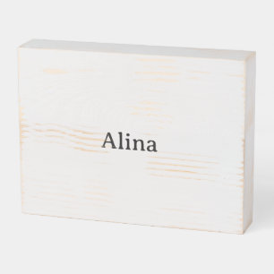 Simple Professional Business 8" X 6" Wooden Box Sign