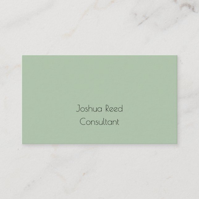 Simple & Professional Business Card (Front)