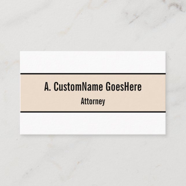 Simple Professional Business Card (Front)