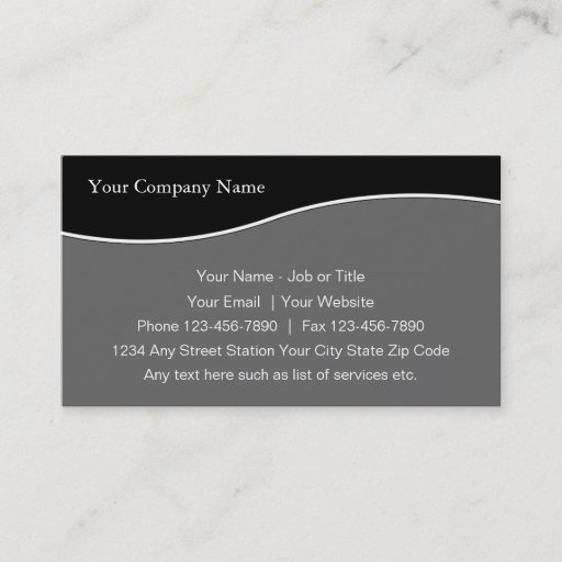 Customizable Simple Professional Business Cards