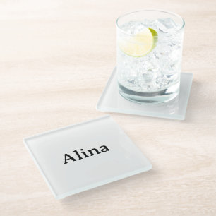 Simple Professional Business Glass Coaster