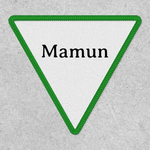 Simple Professional Business Inv Triangle 3"x2.7" Patch