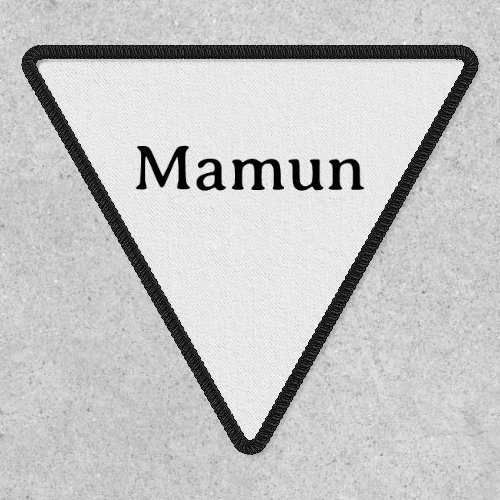 Simple Professional Business Inv Triangle 4"x3.6" Patch