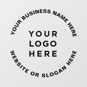 Simple Professional Business Logo and Text Wall Decal