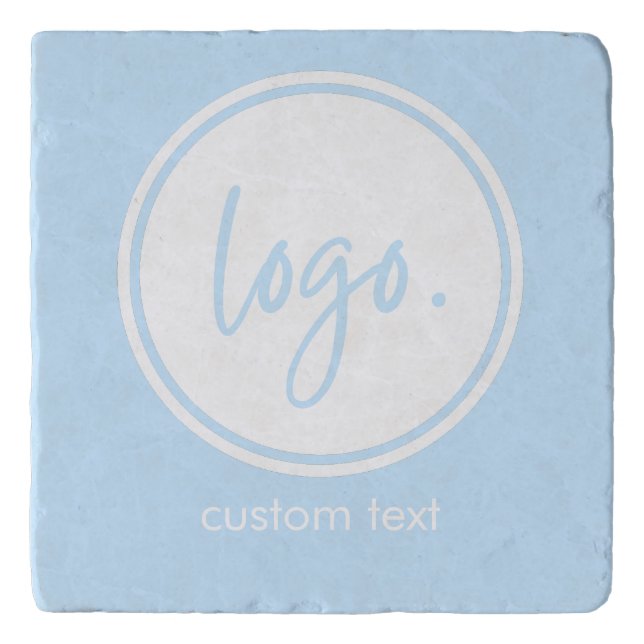 SIMPLE PROFESSIONAL BUSINESS LOGO COMPANY BLUE TRIVET (Front)