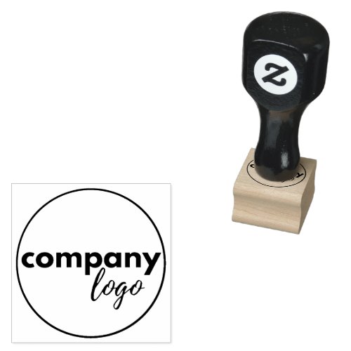 SIMPLE PROFESSIONAL BUSINESS LOGO COMPANY BRANDED  RUBBER STAMP