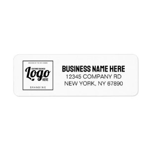 Simple Professional Business Logo Return Address Label