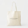 Simple Professional Business Name Boutique  Tote Bag