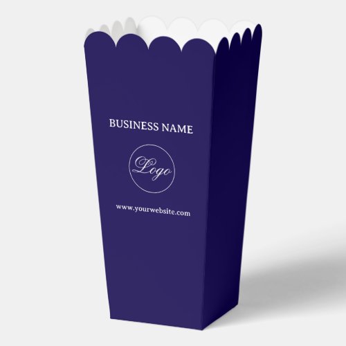 Simple Professional Business Popcorn Favor Box