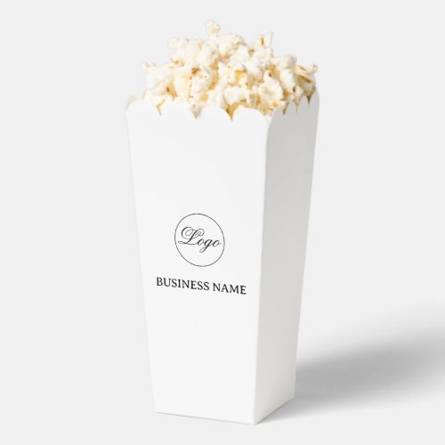 Simple Professional Business Popcorn Favor Box