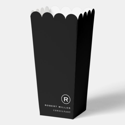 Simple Professional Business Popcorn Favor Box