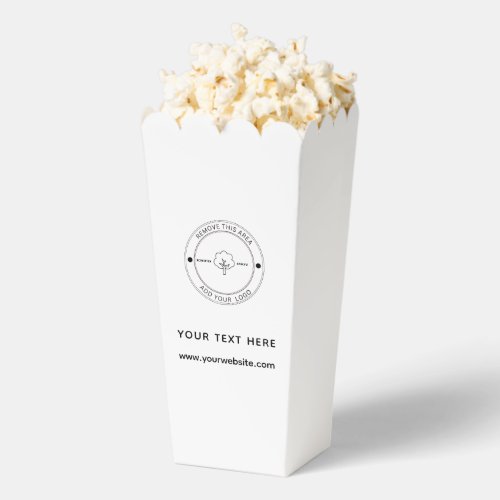 Simple Professional Business Popcorn Favor Box
