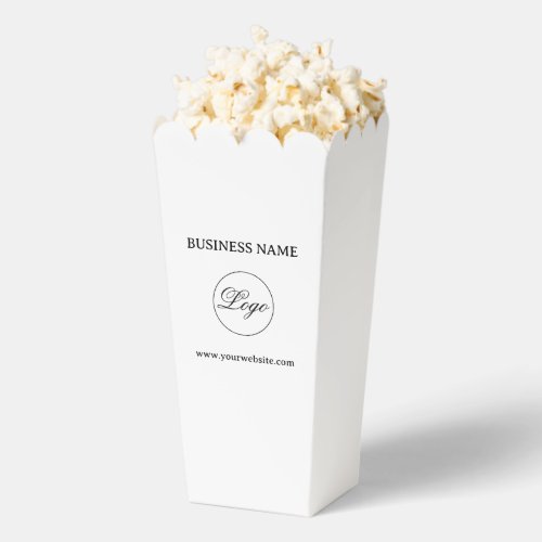 Simple Professional Business Popcorn Favor Box