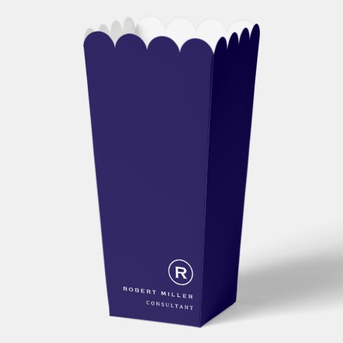 Simple Professional Business Popcorn Favor Box
