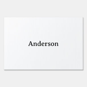 Simple Professional Business Rectangle 24" x 36" Sign