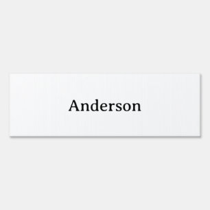 Simple Professional Business Rectangle 6" x 18" Sign
