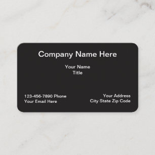 Simple Professional Businesscards Business Card