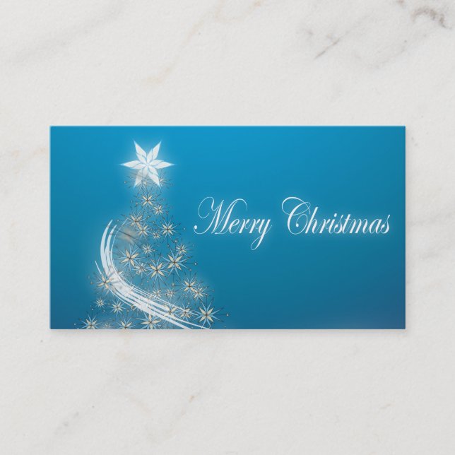 Simple Professional Christmas Promotional Business Card (Front)