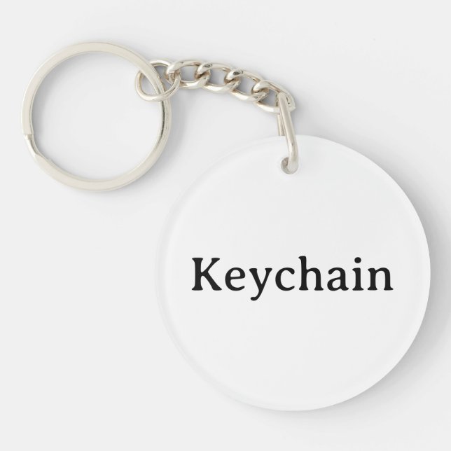 Simple Professional Circle (double-sided) 2" Keychain (Front)